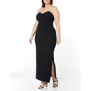 Sustainable Black Strapless Cropped Sweater The Drop