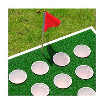 SPRAWL Cornhole Outdoor Game Set - Golf Pong, Chipping Boards, Practice Training Aid - Great Backyar...