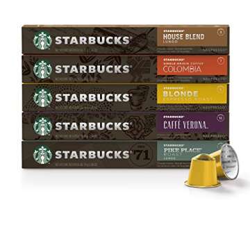 Starbucks by Nespresso Coffee Capsules - 100 Count Variety Pack