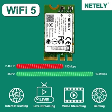 NETELY QCNFA435 WiFi 5 Adapter for Laptop PCs - 600Mbps Speed