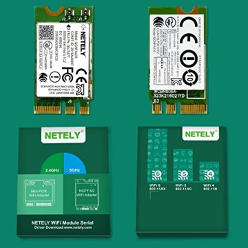 NETELY QCNFA435 WiFi 5 Adapter for Laptop PCs - 600Mbps Speed