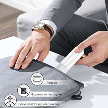 Portable 800mAh Fast Charging Case with 2 Pcs Replacement Pencil Tips fits for Apple Pencil 2nd Generation, Lightweight Travel-Friendly Charger and Storage Case for Ipad Pencil 2,Gray