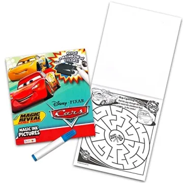 Disney Cars Magic Ink Coloring Book Set for Kids