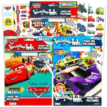 Disney Cars Magic Ink Coloring Book Set for Kids