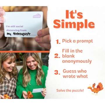 OFF TOPIC Friendsgiving: A Thanksgiving Game for Adults - Fun Holiday Party Game for Friends & Family - Friendsgiving Dinner Game
