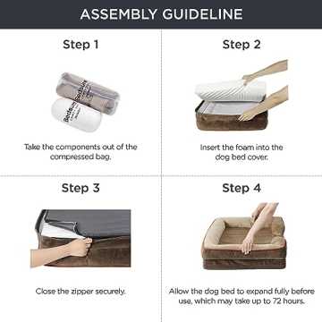 Bedsure Orthopedic Dog Bed - Waterproof Medium Couch