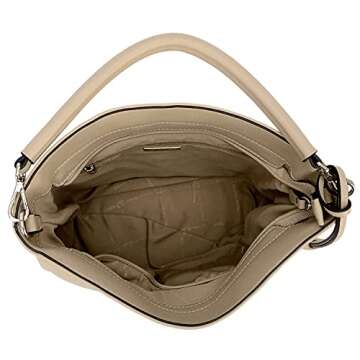 Cream Beige Purse Lightweight Compact Fashion Hobo Designer Boho Crossbody Ladies Purse Satchels Shoulder Bags Tote Vegan Leather School Porketbooks Bucket(Nude)