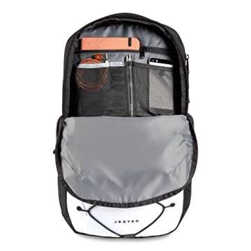 THE NORTH FACE Jester Laptop Backpack, TNF White/TNF Black, One Size