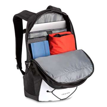 THE NORTH FACE Jester Laptop Backpack, TNF White/TNF Black, One Size