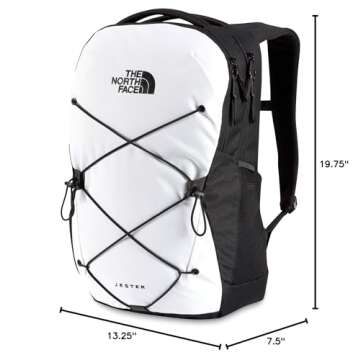 THE NORTH FACE Jester Laptop Backpack, TNF White/TNF Black, One Size
