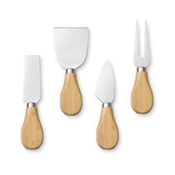 Casafield Bamboo Cheese Board Gift Set for Stylish Entertaining