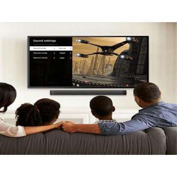 onn. Roku Smart Soundbar with 4K Streaming Audio