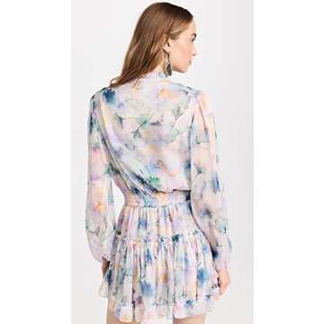 Misa Women's Lorena Dress - Floral Chiffon Elegance