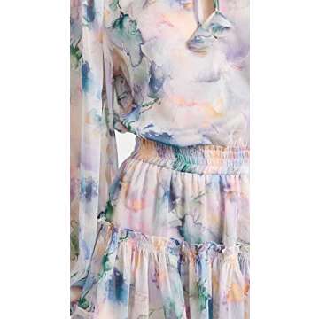 Misa Women's Lorena Dress - Floral Chiffon Elegance