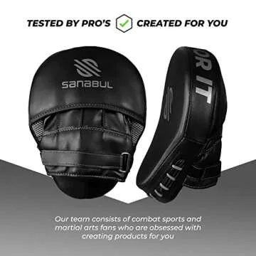 Sanabul Curved Punching Mitts - Durable MMA Gear for All Levels