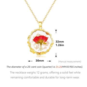 Hefestus Birth Flower Necklace - Unique Jewelry Gift
