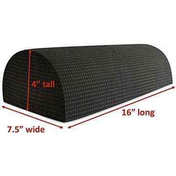 Half Moon Pillow for Leg Elevation | Ankle Knee Neck and Lumbar Support Bolster | Non-slip Removable...