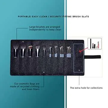 EIGSHOW 15-Piece Vegan Makeup Brush Set Perfect for All