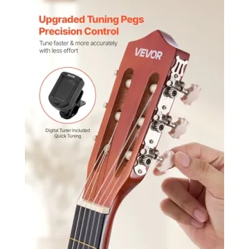 VEVOR 38 Inch Beginner Acoustic Guitar Full Starter Kit with Gig Bag and Accessories