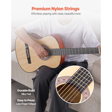 VEVOR 38 Inch Acoustic Guitar Beginner Full Starter Kit