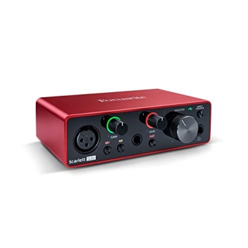 Focusrite Scarlett Solo Audio Interface Bundle - 4 Items