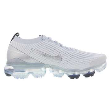 Nike Air Vapormax 3 Flyknit Mens Running Trainers AJ6900 Sneakers Shoes (UK 7.5 US 8.5 EU 42, White Metallic Silver 101)