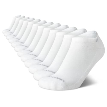 Calvin Klein Women's No Show Socks - 12 Pack Athletic Low Cut Ankle Socks for Women - Breathable Wom...