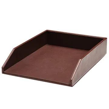 Gallaway Leather Desk Organizer Tray - Premium PU Leather