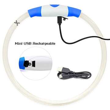 Ezierfy Reversible Dog Raincoat - Lightweight Raincoats Jacket for Dogs, Adjustable Hooded Dog Raincoats, Waterproof Rain Coat Slicker Poncho for Small to XX- Large Dogs and Puppies (Blue, One Size)