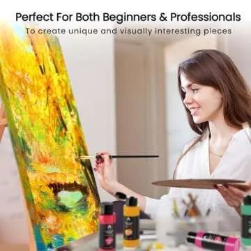 Deluxe Acrylic Paint Set - 40 PCS for Artists