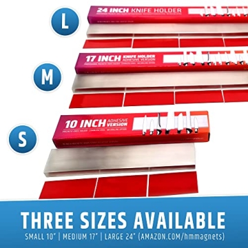 Upgrade to HMmagnets No Drill Magnetic Knife Holder 17 Inch