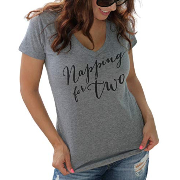 It's Your Day Clothing Napping for Two Shirt - Pregnancy Announcements Shirts for Women (Large)