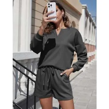 Ovlospa Women's Long Sleeve Lounge Sets for Effortless Style