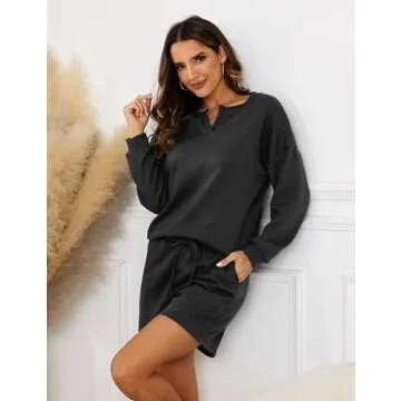 Ovlospa Women's Long Sleeve Lounge Sets for Effortless Style