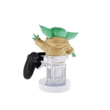 Exquisite Gaming: The Mandalorian: The Child - Star Wars Original Mobile Phone & Gaming Controller Holder, Device Stand, Cable Guys, Licensed Figure , Green