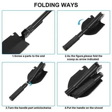 Honoson Foldable Camping Shovel for Outdoor Enthusiasts