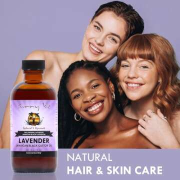 Sunny Isle Lavender Jamaican Black Castor Oil, 4 Ounce