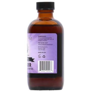 Sunny Isle Lavender Jamaican Black Castor Oil, 4 Ounce