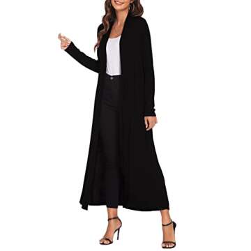 Bluetime Women Lightweight Drape Cardigan with Pockets