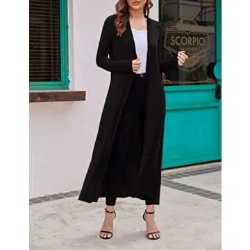 Bluetime Women Lightweight Drape Cardigan with Pockets