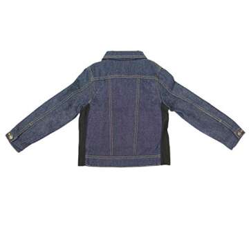 ZooVaa Weighted Vest/Jacket for Kids - Children's Denim Weighted Compression Vest w/Hoodie/Jacket and Removable Weights (Medium, Denim Jacket)