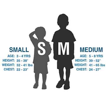 ZooVaa Weighted Vest/Jacket for Kids - Children's Denim Weighted Compression Vest w/Hoodie/Jacket and Removable Weights (Medium, Denim Jacket)