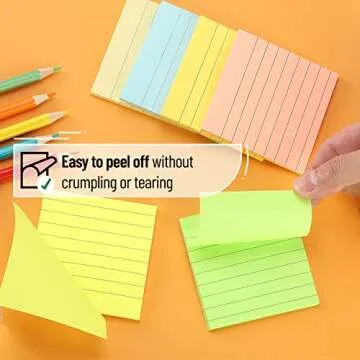 Mr. Pen Lined Sticky Notes - Vibrant, Organized & Stylish