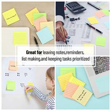 Mr. Pen Lined Sticky Notes - Vibrant, Organized & Stylish