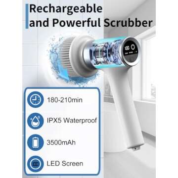 EASETIME Electric Spin Scrubber for Effortless Cleaning