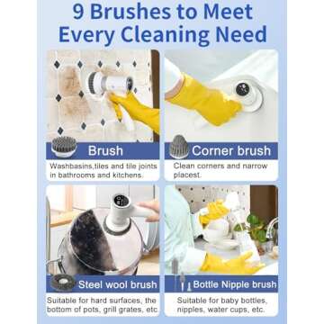 EASETIME Electric Spin Scrubber for Effortless Cleaning