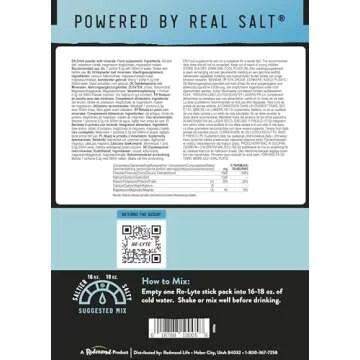 REDMOND Re-Lyte Hydration Electrolyte Mix (Unflavored), 30 Stick Packs