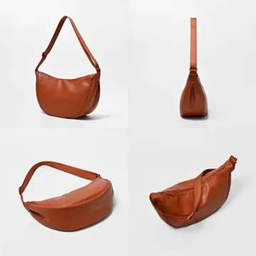 Trendy Crescent Crossbody Bag Stylish Lightweight Hobo Bag