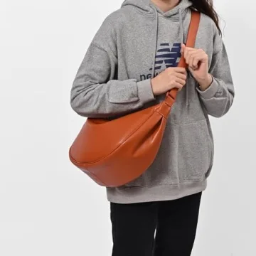 Trendy Crescent Crossbody Bag Stylish Lightweight Hobo Bag