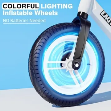 EagleStone Toddler Balance Bike with Colorful Lighting for Kids